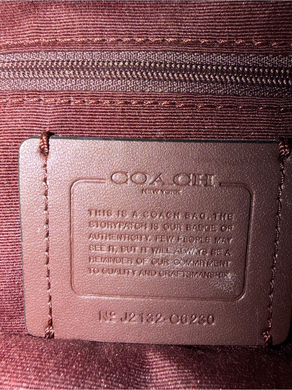 Coach Two-Tone Brown and Black Signature Satchel with Gold Hardware - Picture 5 of 11